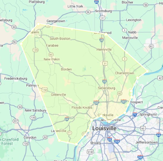 P4 Cleaning service area map